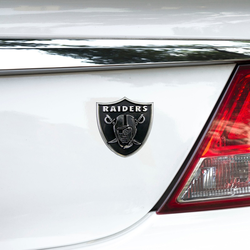 Fanmats Las Vegas Raiders Molded Chrome Plastic Emblem
