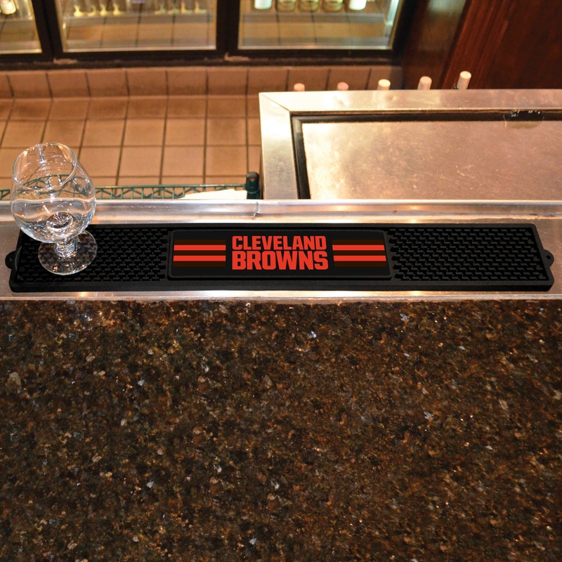 Fanmats Cleveland Browns Bar Drink Mat – 3.25 x 24