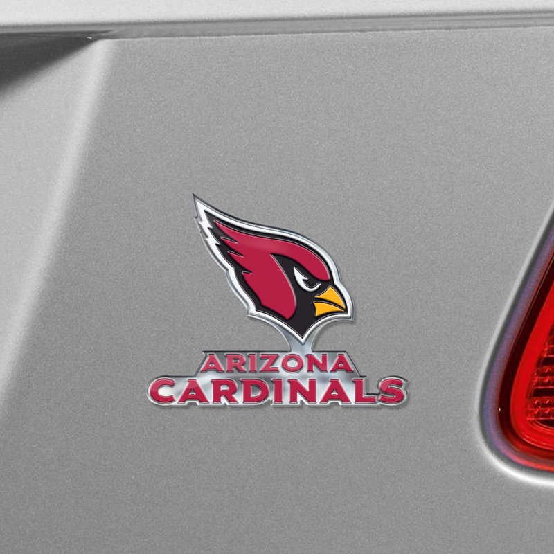 Fanmats Arizona Cardinals Heavy Duty Aluminum Embossed Color Emblem – Alternate
