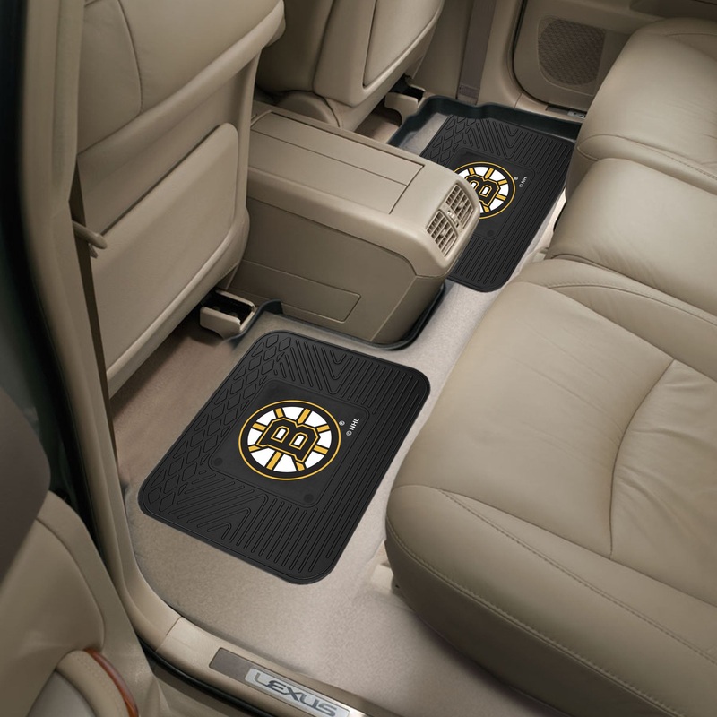 Fanmats Boston Bruins Back Seat Car Utility Mats – 2 Piece Set