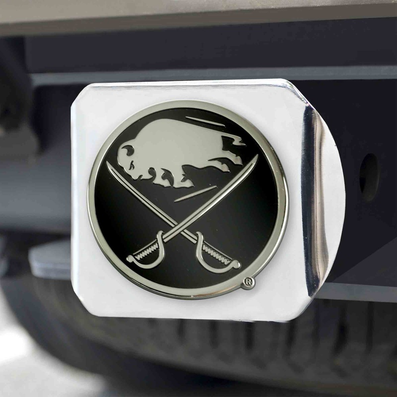 Fanmats Buffalo Sabres Chrome Metal Hitch Cover with Chrome Metal 3D Emblem