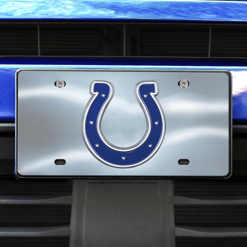 Fanmats Indianapolis Colts 3D Stainless Steel License Plate