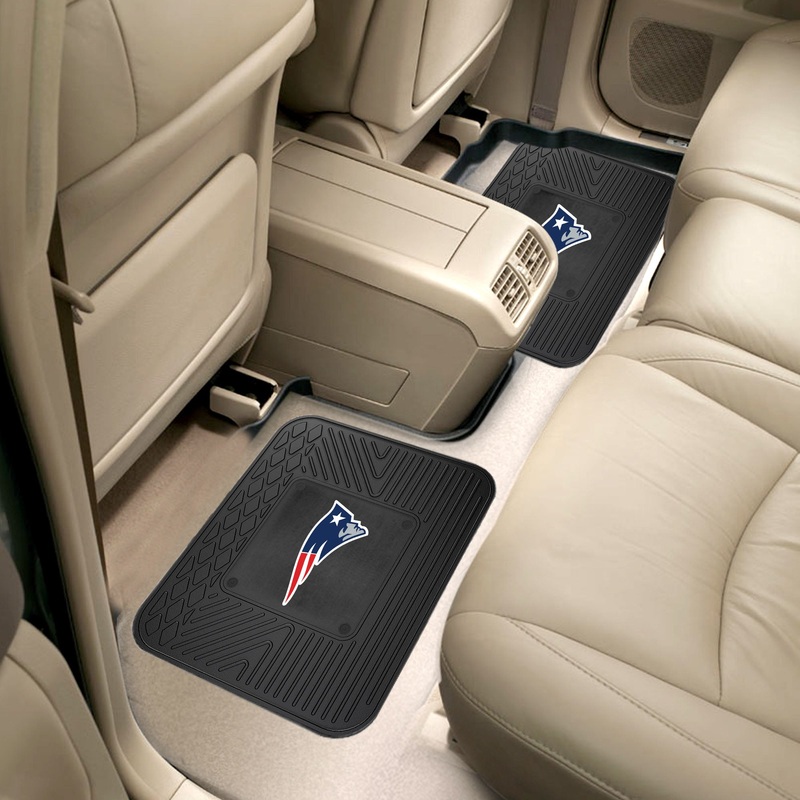 Fanmats New England Patriots Back Seat Car Utility Mats – 2 Piece Set