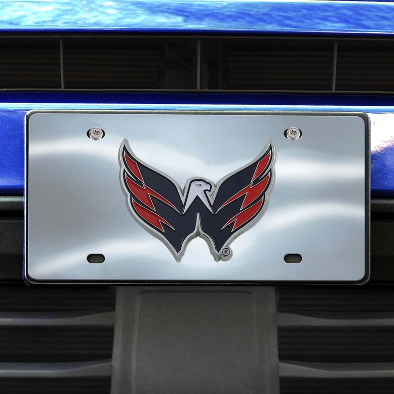 Fanmats Washington Capitals 3D Stainless Steel License Plate