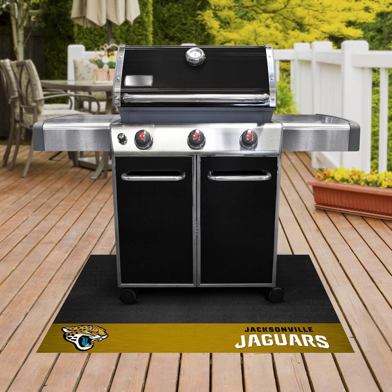 Fanmats Jacksonville Jaguars Vinyl Grill Mat – 26 x 42