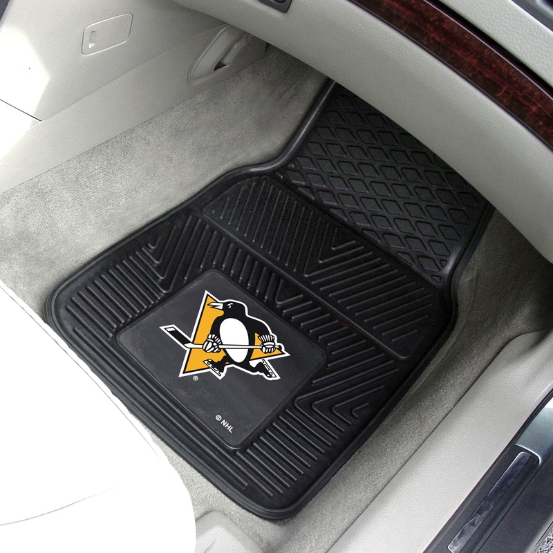 Fanmats Pittsburgh Penguins Heavy Duty Car Mat Set – 2 Pieces
