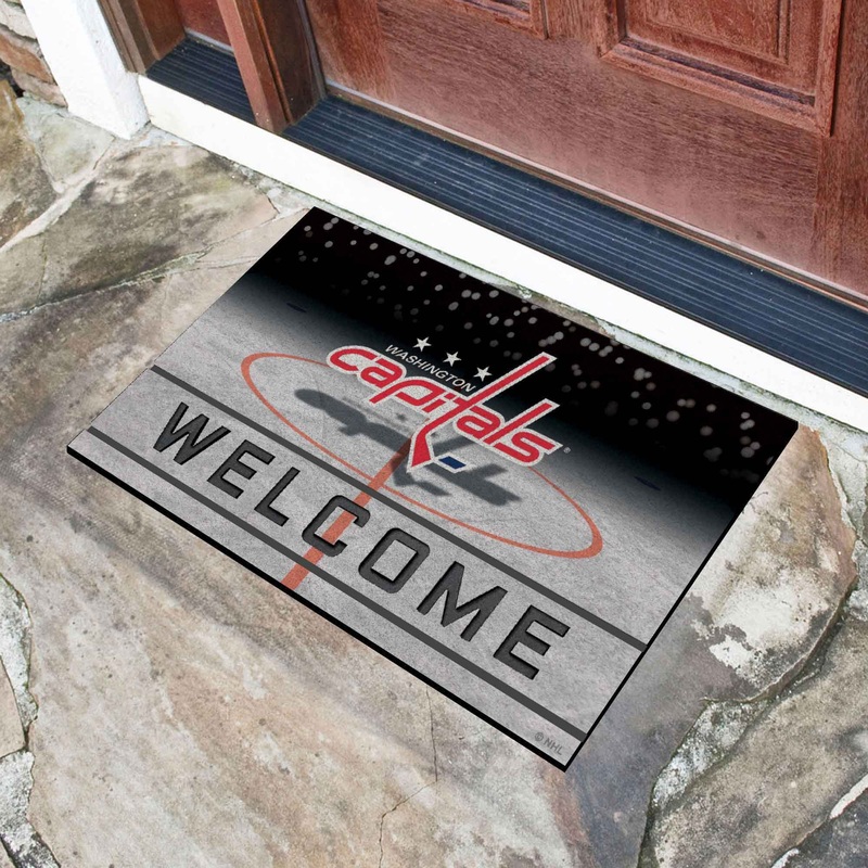 Fanmats Washington Capitals Rubber Door Mat – 18 x 30