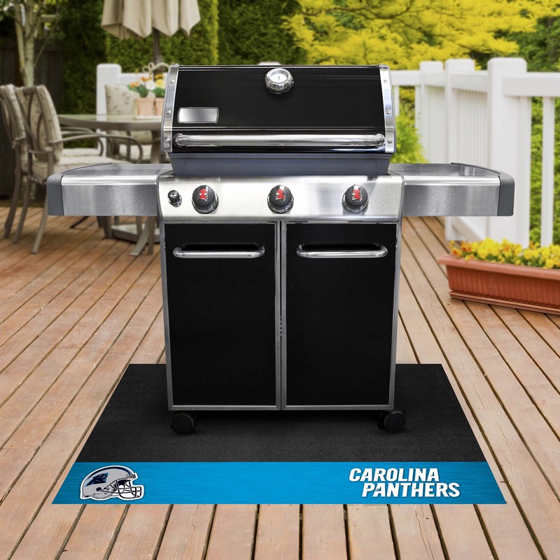 Fanmats Carolina Panthers Vinyl Grill Mat – 26 x 42