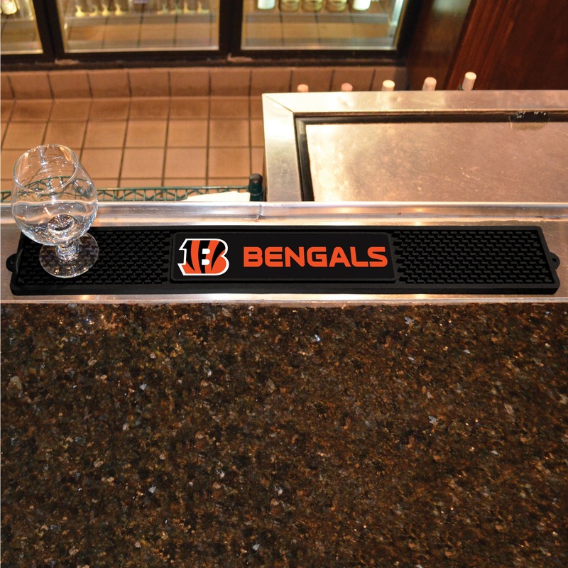 Fanmats Cincinnati Bengals Bar Drink Mat – 3.25 x 24