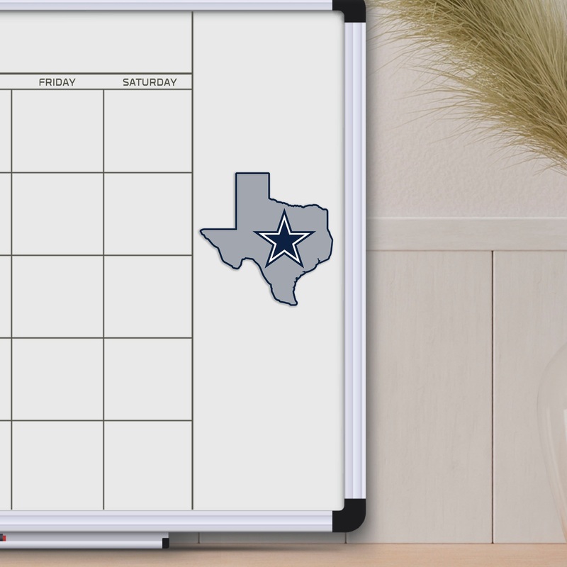 Fanmats Dallas Cowboys Team State Shape Decal Sticker
