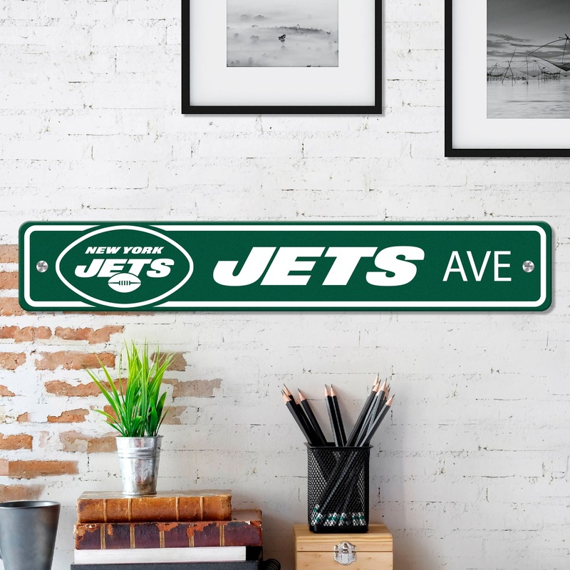 Fanmats New York Jets Team Color Street Sign 4 X 24 Lightweight