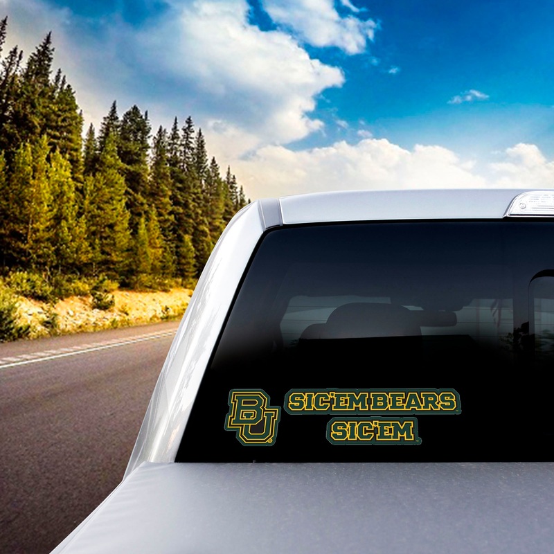 Fanmats Baylor Bears 2 Piece Team Slogan Decal Sticker Set