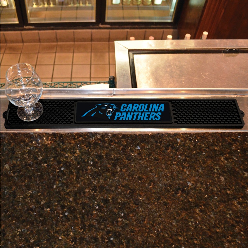 Fanmats Carolina Panthers Bar Drink Mat – 3.25 x 24