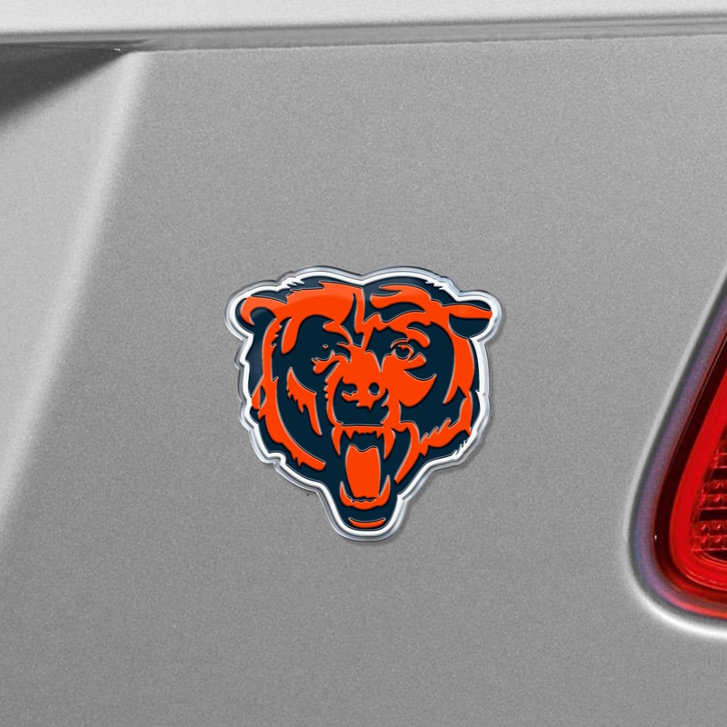 Fanmats Chicago Bears Heavy Duty Aluminum Embossed Color Emblem – Alternate