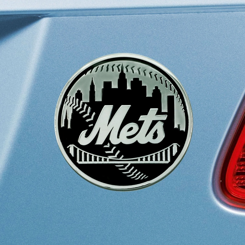 Fanmats New York Mets 3D Chrome Metal Emblem