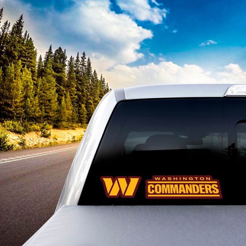 Fanmats Washington Commanders Commanders 2 Piece Team Slogan Decal Sticker Set