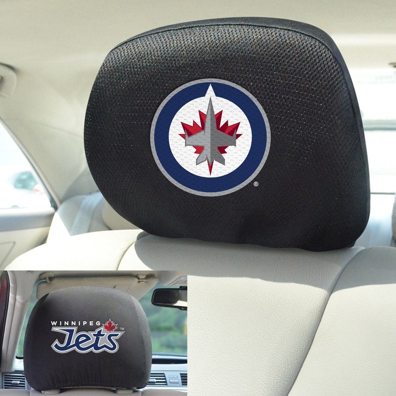 Fanmats Winnipeg Jets Embroidered Head Rest Cover Set – 2 Pieces