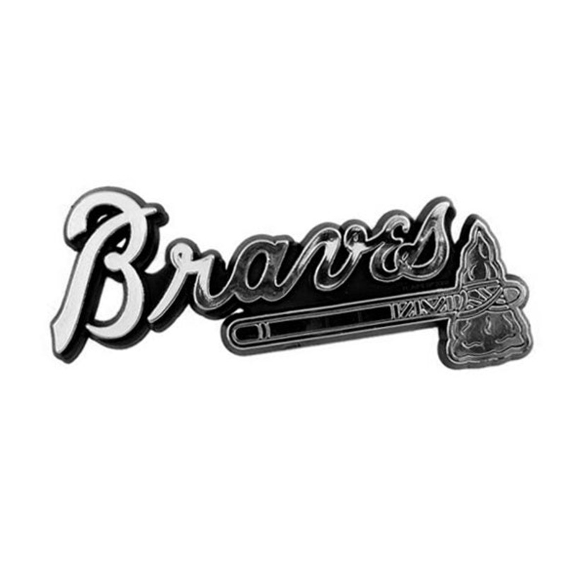 Fanmats Atlanta Braves Molded Chrome Plastic Emblem