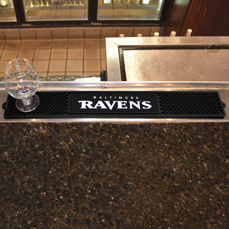 Fanmats Baltimore Ravens Bar Drink Mat – 3.25 x 24