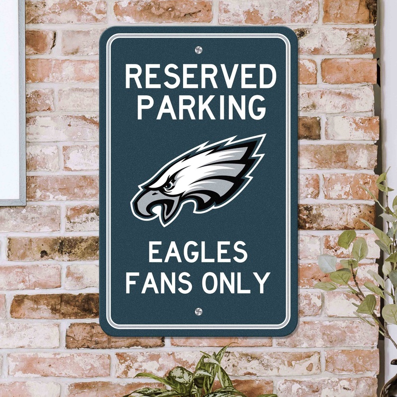 Fanmats Philadelphia Eagles Team Color Reserved Parking Sign Dcor 18 X 11.5 Lightweight