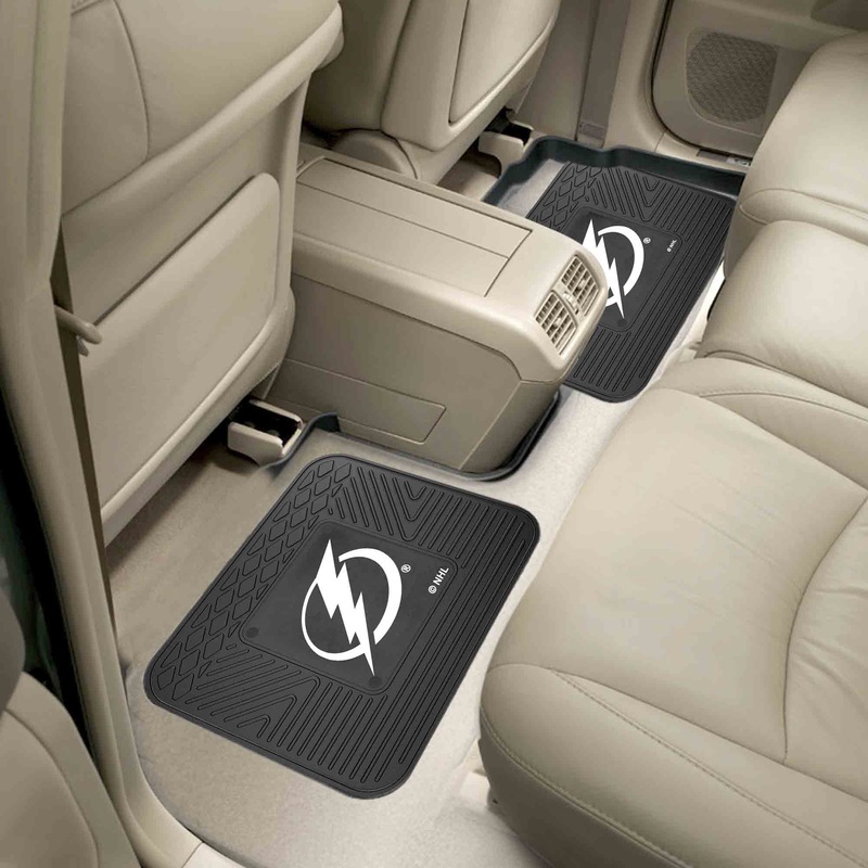 Fanmats Tampa Bay Lightning Back Seat Car Utility Mats – 2 Piece Set