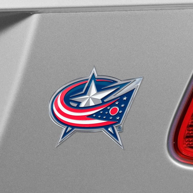 Fanmats Columbus Blue Jackets Heavy Duty Aluminum Embossed Color Emblem