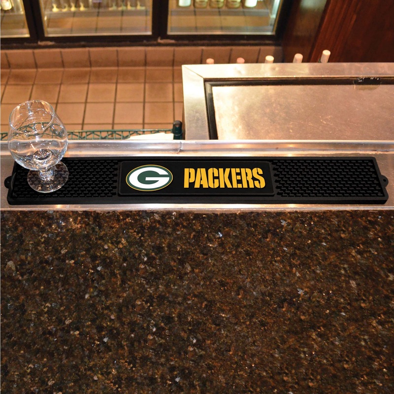 Fanmats Green Bay Packers Bar Drink Mat – 3.25 x 24