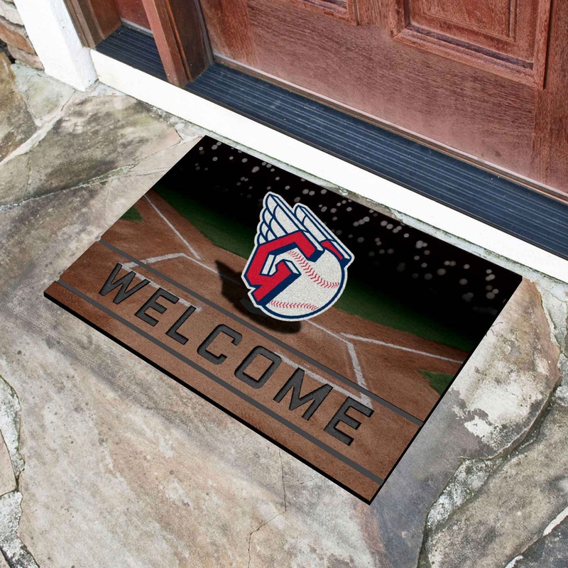 Fanmats Cleveland Indians Rubber Door Mat – 18 x 30