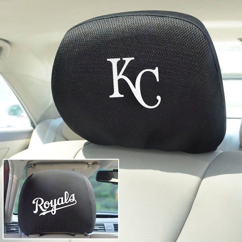 Fanmats Kansas City Royals Embroidered Head Rest Cover Set – 2 Pieces