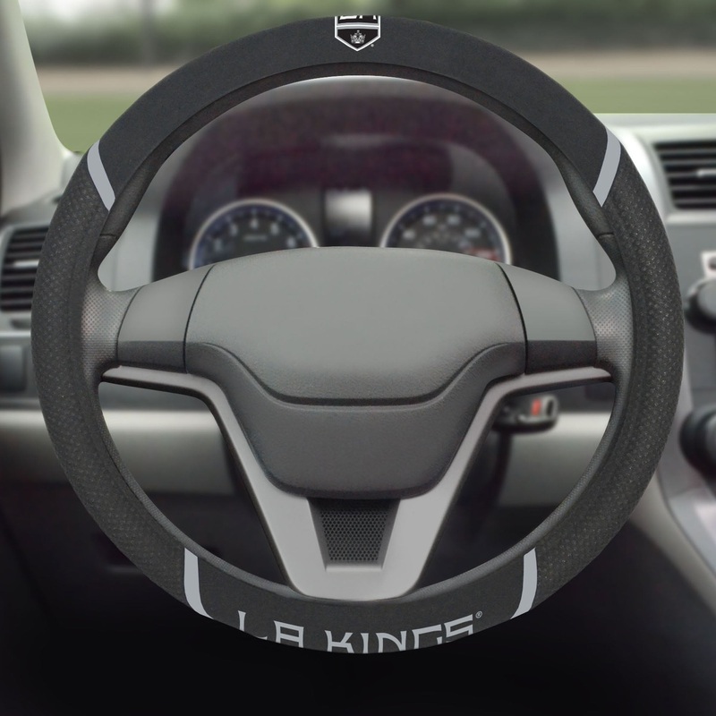 Fanmats Los Angeles Kings Embroidered Steering Wheel Cover