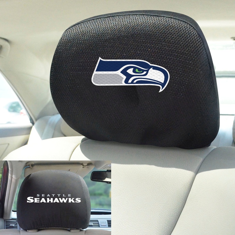 Fanmats Seattle Seahawks Embroidered Head Rest Cover Set – 2 Pieces