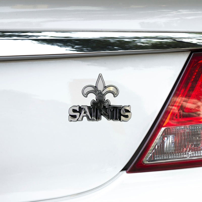 Fanmats New Orleans Saints Molded Chrome Plastic Emblem