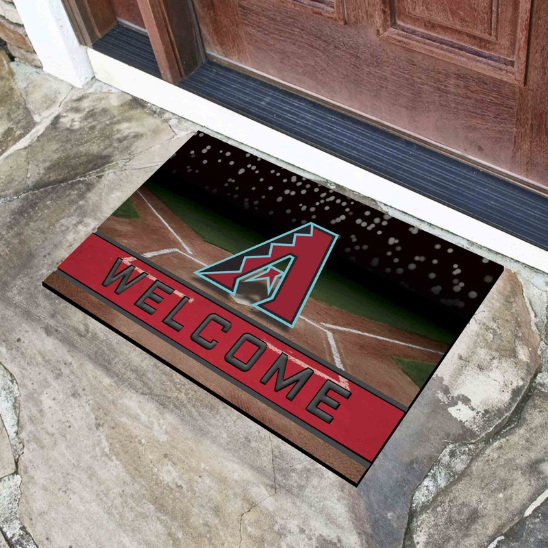 Fanmats Arizona Diamondbacks Rubber Door Mat – 18 x 30