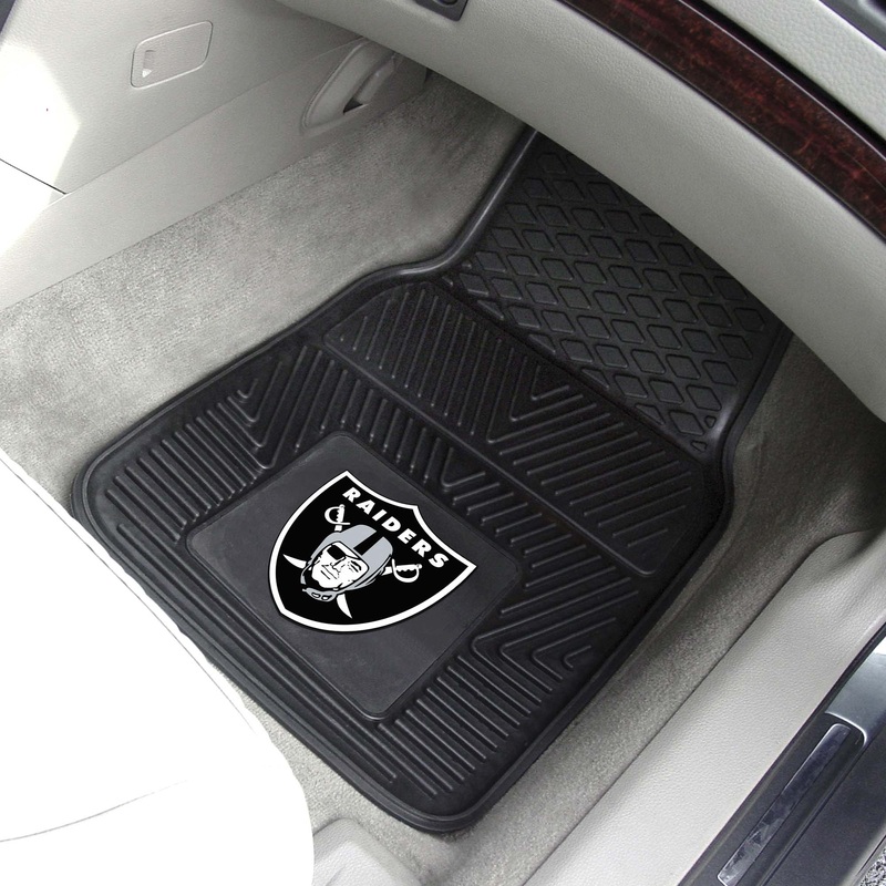 Fanmats Las Vegas Raiders Heavy Duty Car Mat Set – 2 Pieces
