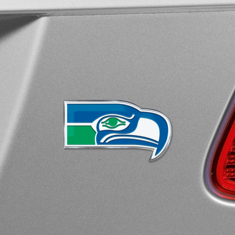 Fanmats Seattle Seahawks Heavy Duty Aluminum Embossed Color Emblem – Alternate