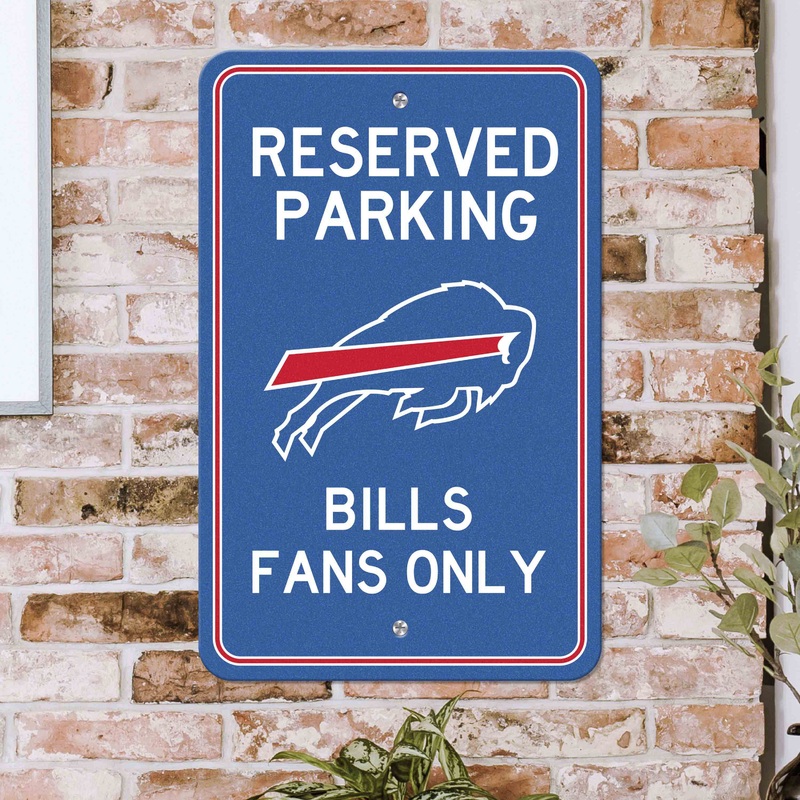 Fanmats Buffalo Bills Team Color Reserved Parking Sign Dcor 18 X 11.5 Lightweight