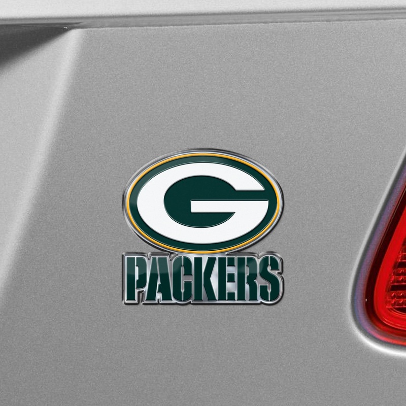 Fanmats Green Bay Packers Heavy Duty Aluminum Embossed Color Emblem – Alternate