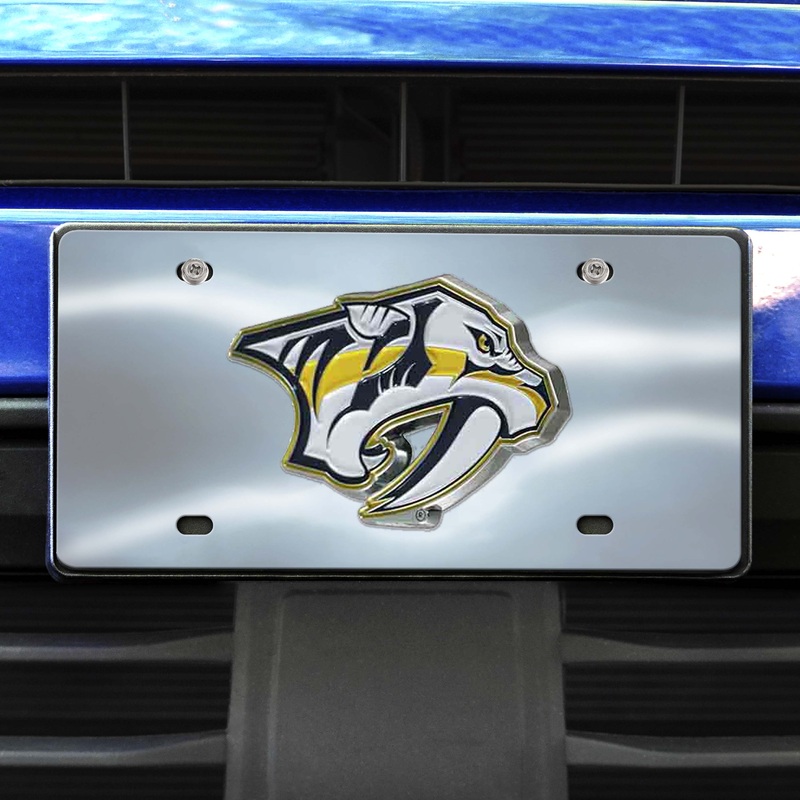 Fanmats Nashville Predators 3D Stainless Steel License Plate