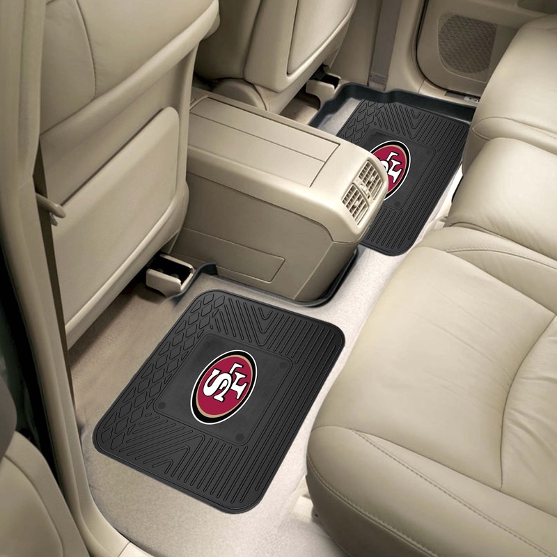 Fanmats San Francisco 49ers Back Seat Car Utility Mats – 2 Piece Set