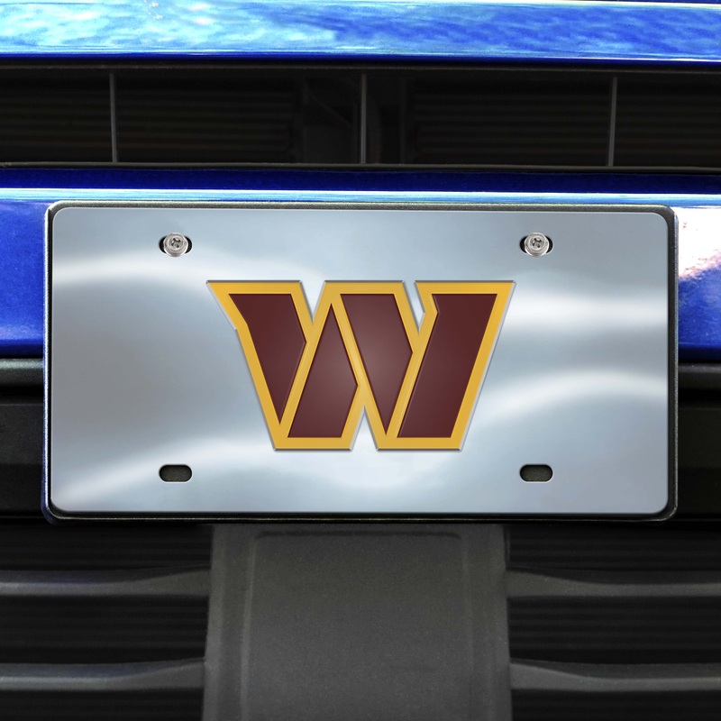 Fanmats Washington Commanders 3D Stainless Steel License Plate