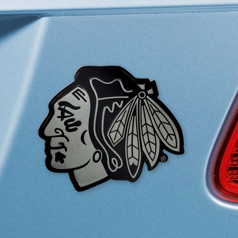 Fanmats Chicago Blackhawks 3D Chrome Metal Emblem
