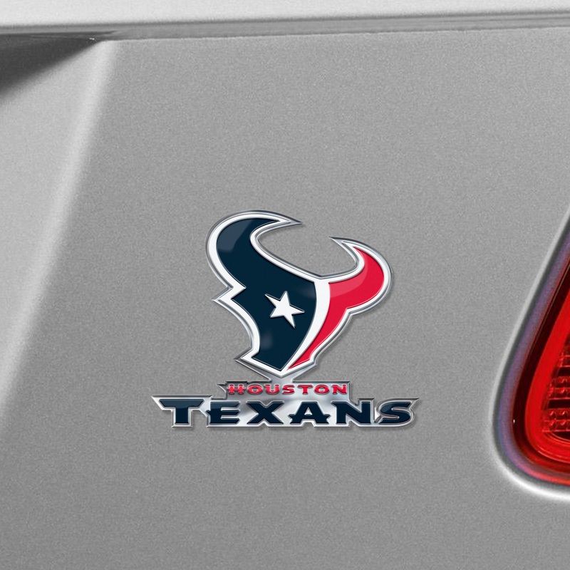 Fanmats Houston Texans Heavy Duty Aluminum Embossed Color Emblem – Alternate