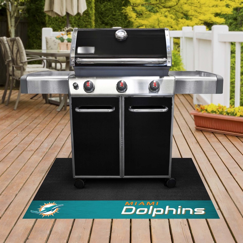 Fanmats Miami Dolphins Vinyl Grill Mat – 26 x 42