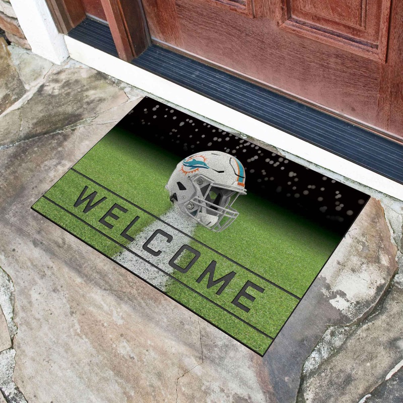 Fanmats Miami Dolphins Rubber Door Mat – 18 x 30