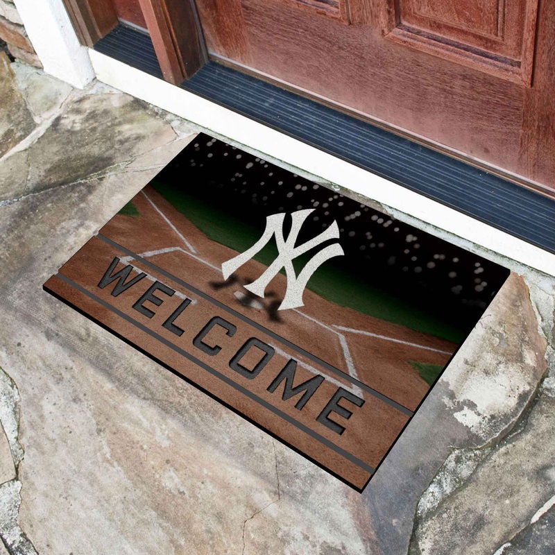 Fanmats New York Yankees Rubber Door Mat – 18 x 30