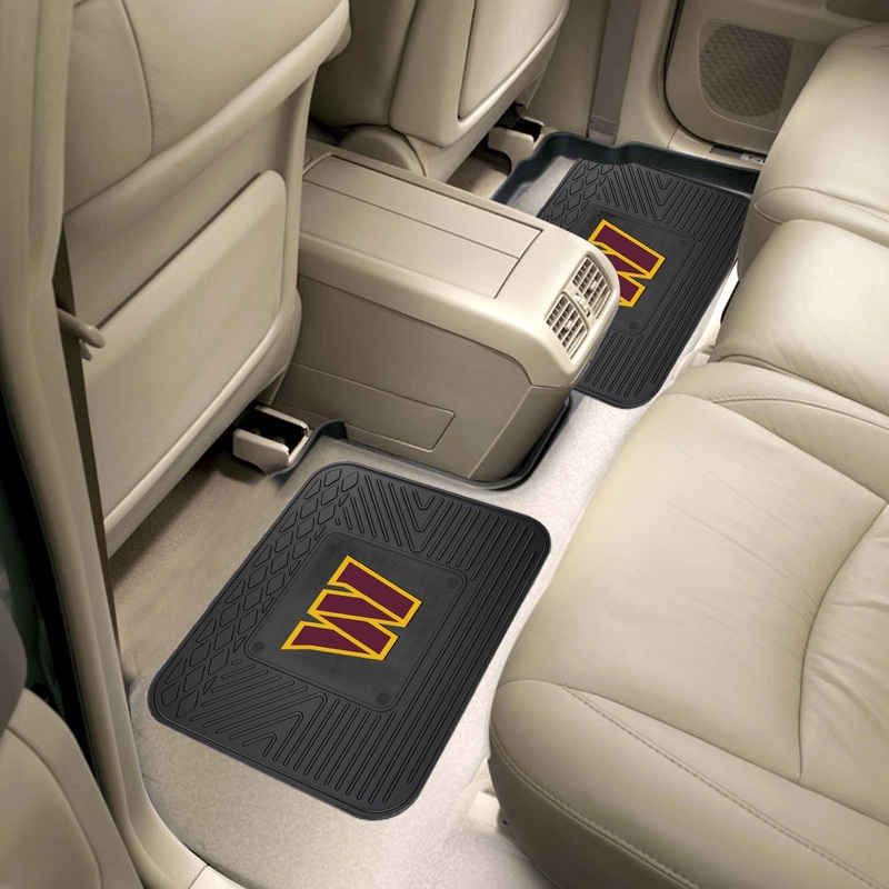 Fanmats Washington Commanders Back Seat Car Utility Mats – 2 Piece Set