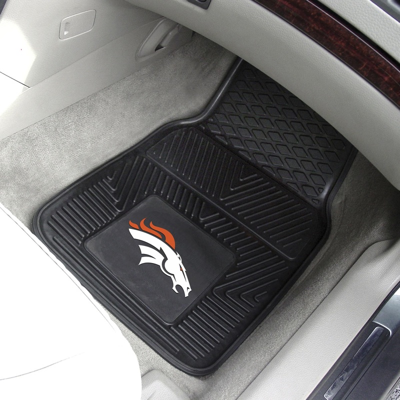 Fanmats Denver Broncos Heavy Duty Car Mat Set – 2 Pieces
