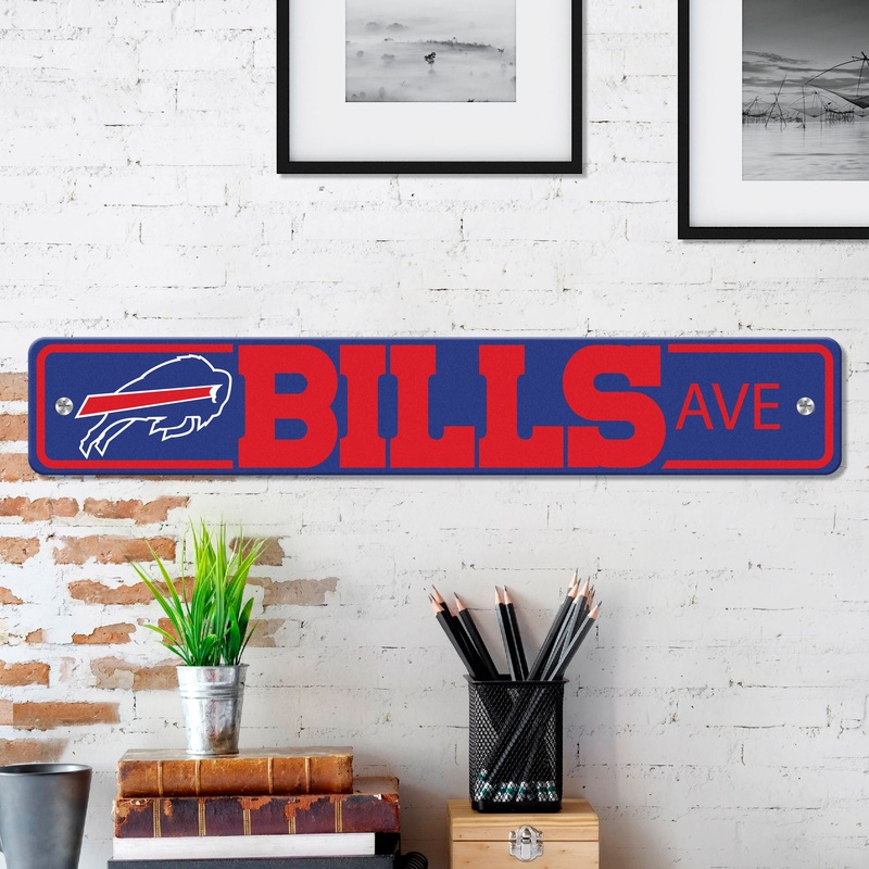 Fanmats Buffalo Bills Team Color Street Sign 4 X 24 Lightweight