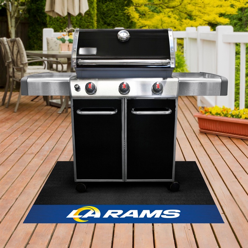 Fanmats Los Angeles Rams Vinyl Grill Mat – 26 x 42
