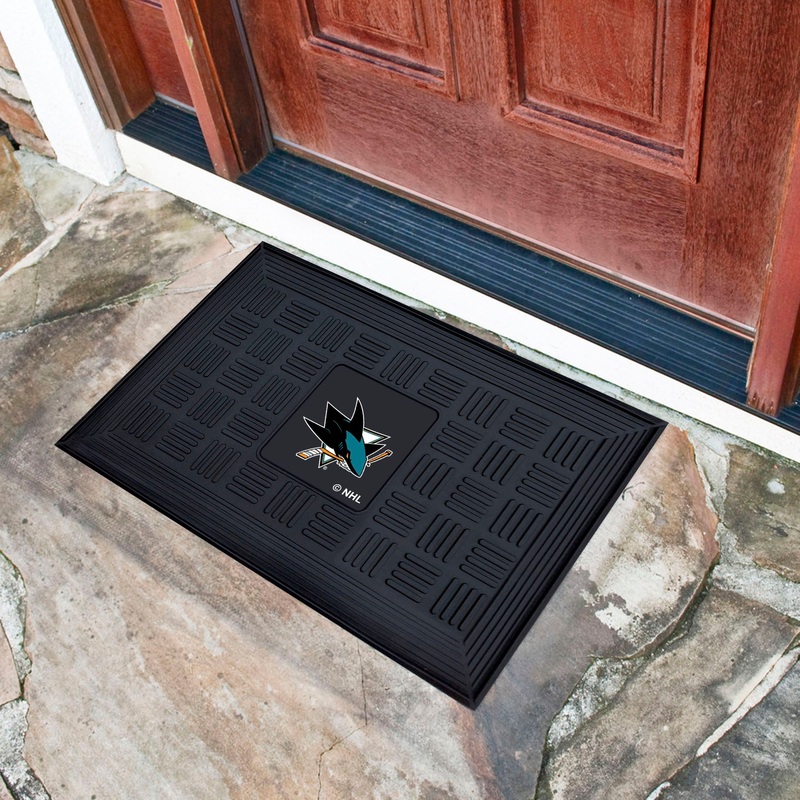 Fanmats San Jose Sharks Heavy Duty Vinyl Medallion Door Mat – 19.5 x 31